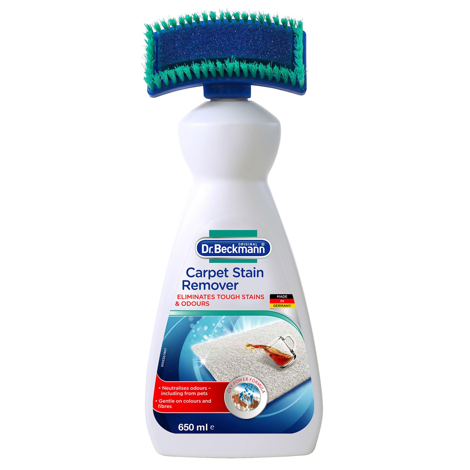 ドクターベックマン カーペットシミとり剤 布ソファ,ペットの汚れ消臭にも ブラシ付き 650ml商品画像