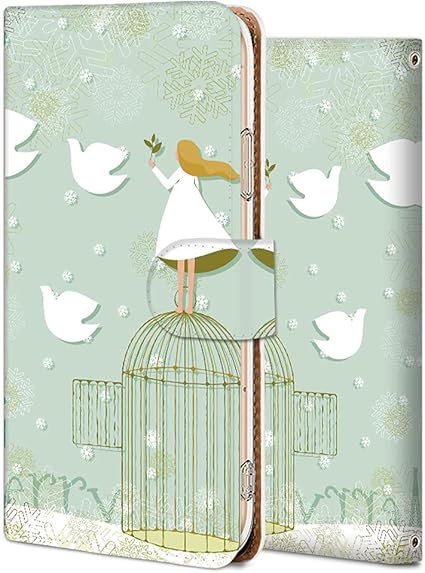 Amazon Gratina Kyv48 ケース 手帳型 カバー スマホケース おしゃれ かわいい 耐衝撃 花柄 人気 純正 全機種対応 鳥籠から逃げ出した女の子 ファッション かわいい シンプル 家電 カメラ オンライン通販