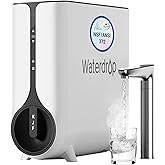 Waterdrop KJ600 Instant Hot Reverse Osmosis System, 600 GPD, Tankless RO | NSF/ANSI 372 Certified, 5-Stage Filtration, PFAS &amp; TDS Reduction, 2:1 Pure to Drain, LED Faucet, Hot and Cold Water Dispenser