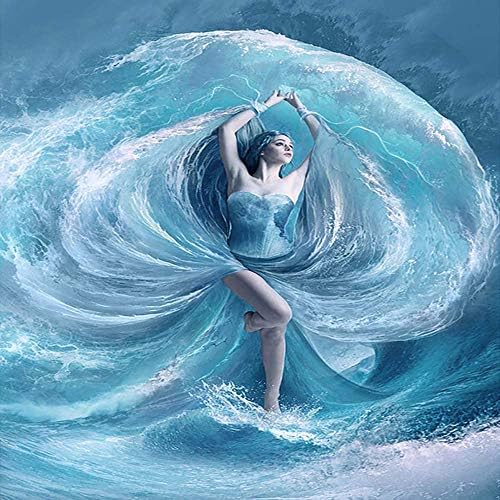 Diamond Painting for Adults,Full Round Drill Crystal Rhinestone Diamond Embroidery Paintings Pictures Arts Craft for Home Wall Decor (11.8inch15.7inch-1)