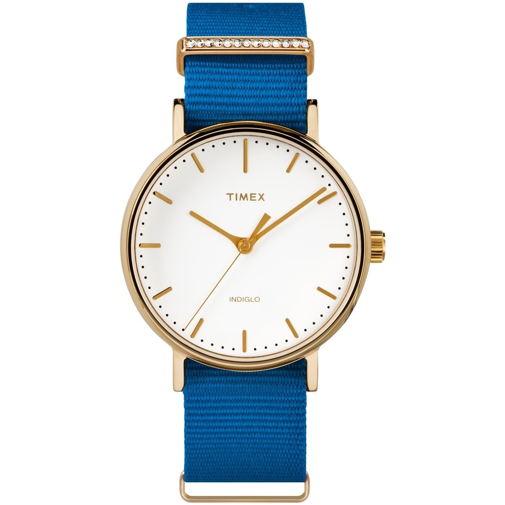 Timex Womens Analogue Classic Quartz Watch with Nylon Strap TW2R49300