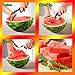 I-Do Gadget - Watermelon Slicer Corer & Server With 5 Free Dessert Forks + Watermelon Popsicle Recipe. Stainless Steel Melon Cutter Knife, Safety Blades, Robust Protective Handle, Kids Friendly