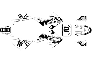 Kalair GFX Graphics Kit for Honda CRF50 (All Years) SPEED Series White 09 Mil - Dirt pit bike motorcycle stickers, dirtbike r