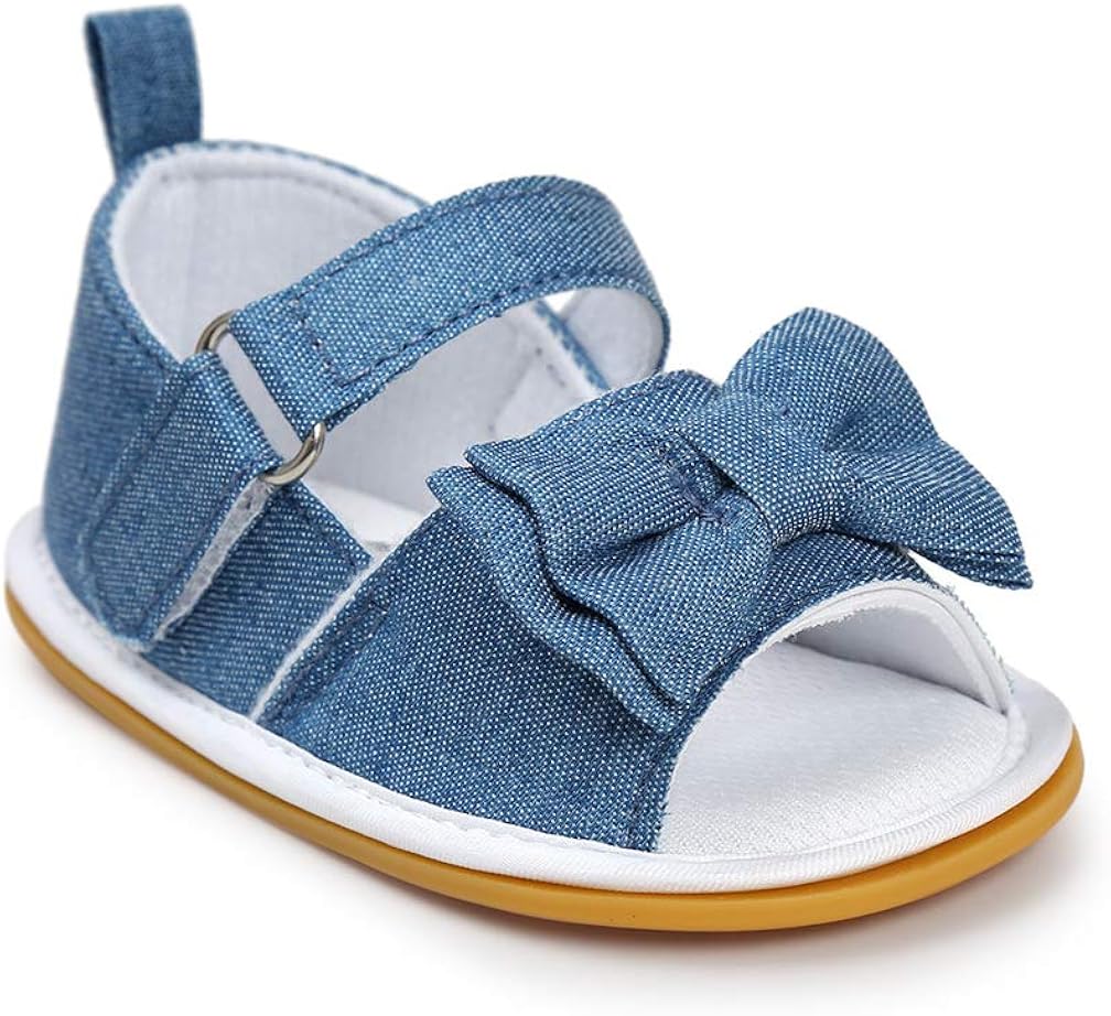 baby blue flat sandals
