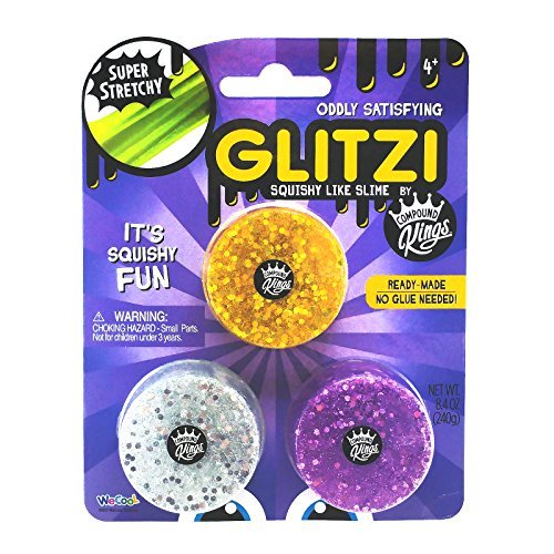 Compound Kings Trio Glitzi Glitter Squishy Like Slime Pack