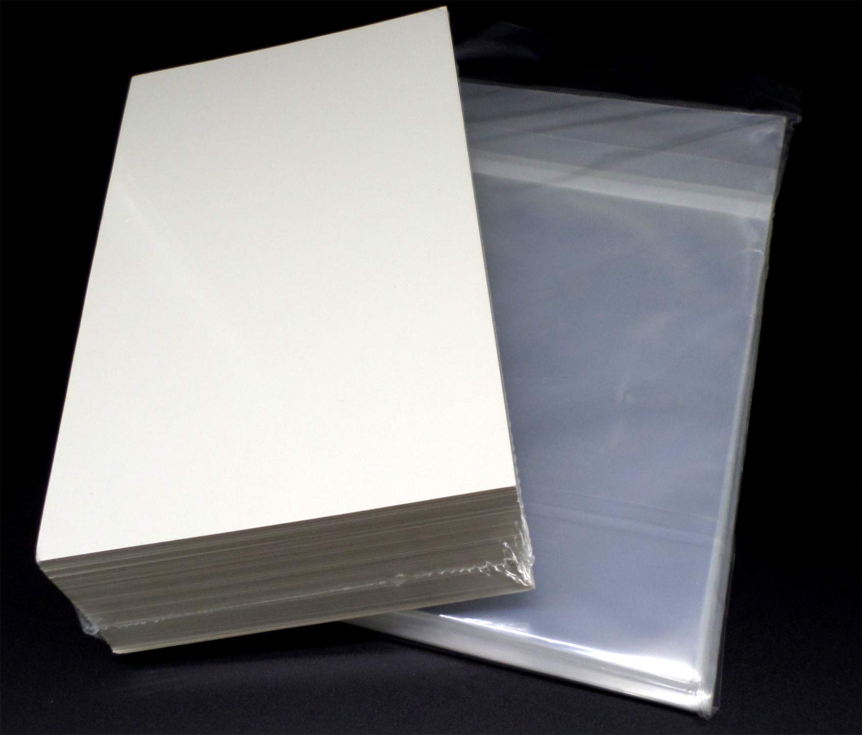 docsmagic.de 100 Manga Size Resealable Comic Bags + Backing Boards - Combo Pack 150 x 218 mm