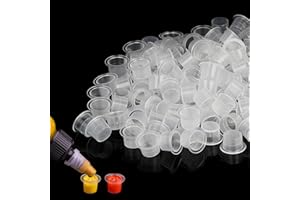 Jconly Tattoo Ink Caps - 1000Pcs Disposable Plastic Pigment Tattoo Ink Caps Cups for Tattoo Ink, Tattoo Supplies(Small #9)