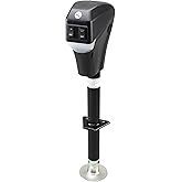 Lippert Power Tongue Jack Electric Trailer A-Frame, 3,500 lbs. 18-Inch Stroke, 5.4-Inch Foot Pad, Durable Textured Casing, Em