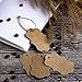 Outus 100 Pack Crafts Kraft Paper Gift Tags Hang labels with 30 Meters Natural Twine