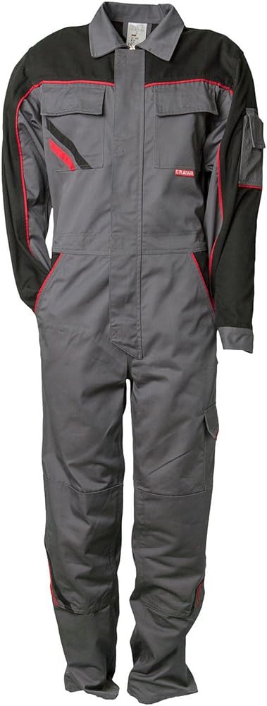 Planam 2342027 Overall Highline Size 27 in Slate/Black/red