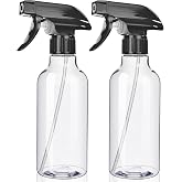 Uineko Empty Spray Bottles, Mist &amp; Stream, Heavy Duty Sprayer, 2-Pack 10 Oz | Chemical-resistant, Leak-Proof, Better Trigger, BPA-free, Measurements, for Cleaning Solutions, Plants, Hair, Essential Oils