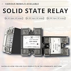 YQSIYU SSR-15DA Solid State Relay DC to AC, Input