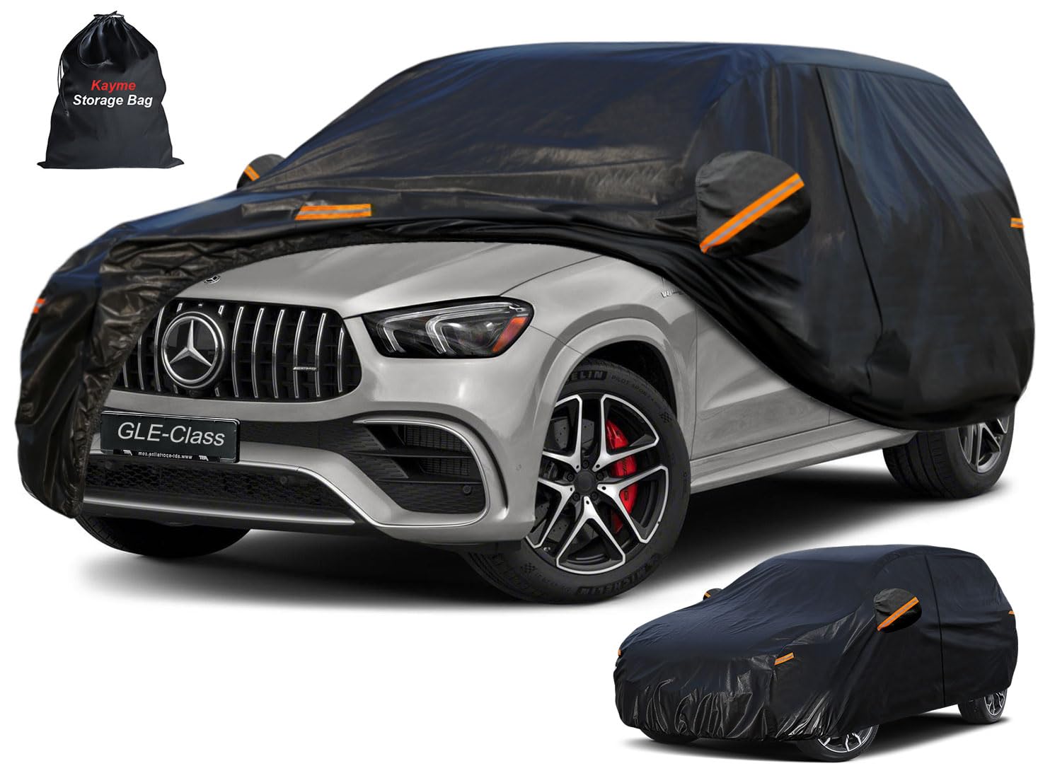 Photo 1 of Kayme 7 Layers SUV Car Cover Custom Fit for Mercedes Benz GLE350 GLE450 GLE43 GLE53 GLE63(2015-2025) Waterproof All Weather for Automobiles, Outdoor Full Cover Rain Sun UV Protection.