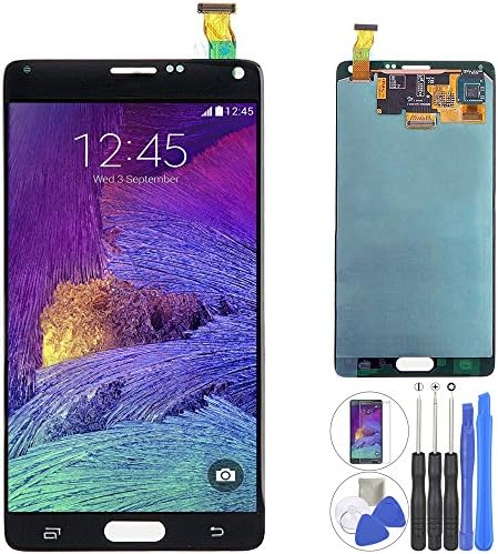Coobetter® Screen Replacement Samsung Galaxy Note 4 LCD Display Screen + Touch Digitizer Assembly Compatible to N910A N910P N910T N910V N910R4 N910W8 with Repair Tools (Note 4 Black)