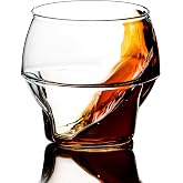 ICOSA Brewhouse Avensi Wave Aeresso Espresso Coffee Cup, 6.4oz, Clear | Handcrafted Borosilicate Glass, Aroma-Enhancing Double-shot Espresso Coffee Cup, Divergent Ridges, with Silicone Sleeve