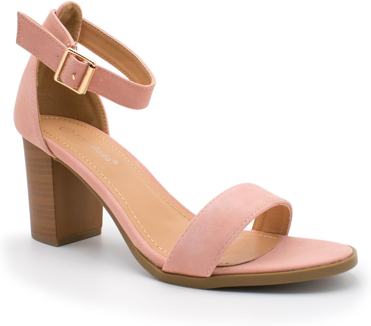 Amazon.com | TOP Moda Women's Mary Jane Strappy Stacked Chunky Heel Platform Sandal, Women Open 