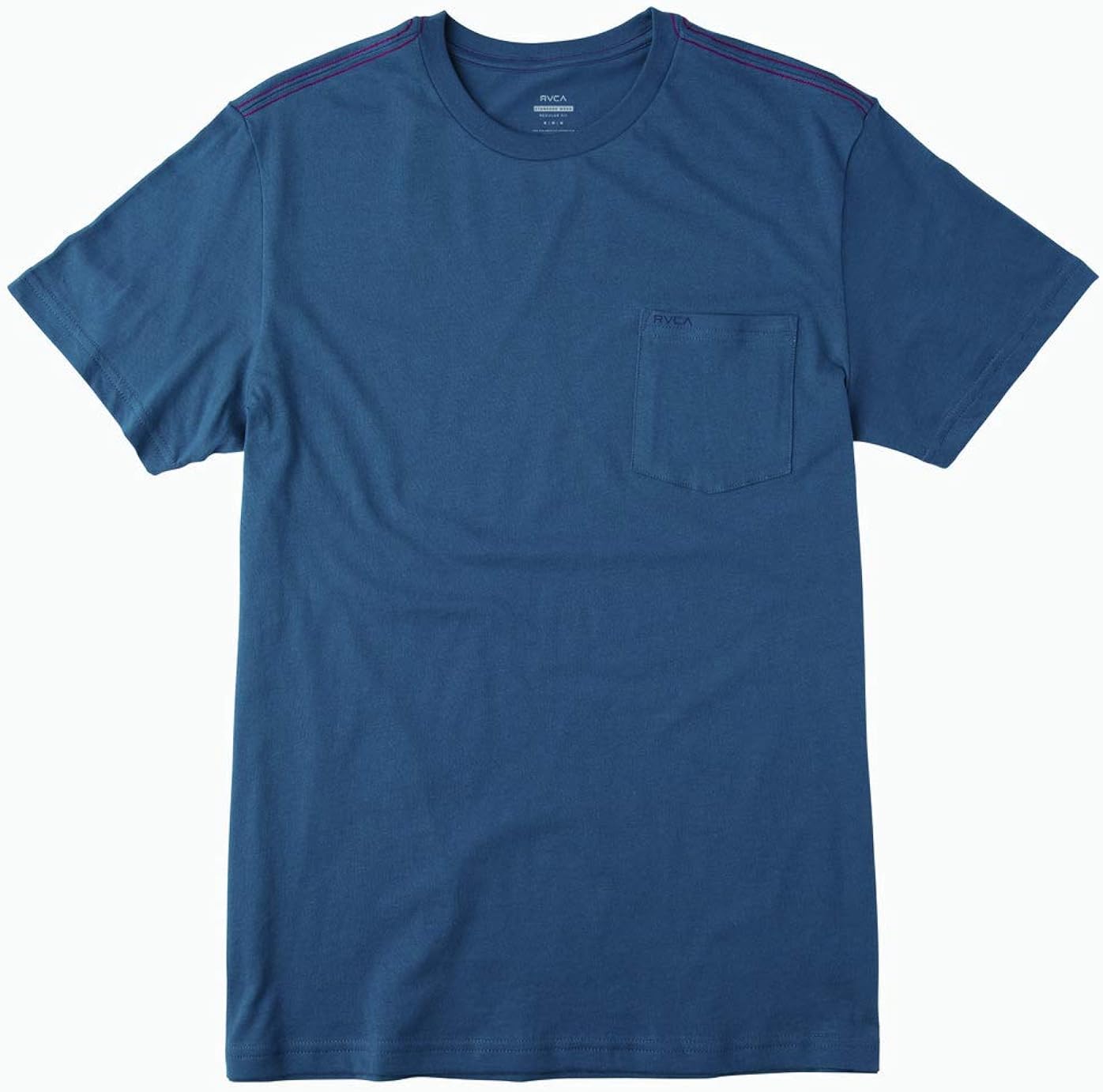 RVCA Men's PTC Standard Wash Short Sleeve Crew Neck Pocket T-Shirt: Clothing