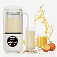 Encyclpo Nut Milk Maker, 50oz Automatic Soy Milk Maker with Spin Clean Brush and Nut Milk Bag, Homemade Plant-Based Oat Milk Machine with Auto Clean, Boil Water, Delay Start, Keep Warm, white