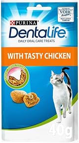 PURINA Dentalife Dental Treats for Cats Bundle of 6 Chicken 40g x3 Salmon 40g x3 view 2