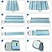 COZYSWAN Picnic Mat 59''x79'' Picnic Blanket Striped Handy Beach Mat Sandproof and Waterproof