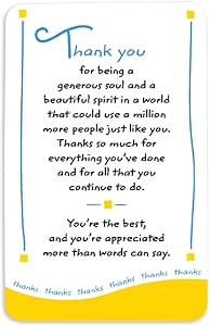 Amazon.com : Blue Mountain Arts Wallet Card"Thank You" 3.4 x 2.1 in ...