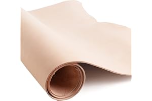 EUROPEAN LEATHER WORKS ELW Vegetable Tanned Leather Shoulder Pre-Cut 4-6 SQ FT | 8-9 oz. (3.2-3.6mm) Full Grain Leather Cowhide Craft Hobby Workshop Tooling, Repair, Carving, Dyeing, Engraving, Wet Molding
