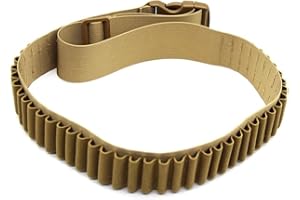 50 Rounds 556/762 Ammo Shell Holder Belt for 308 Cal. 30-30 30-06 .762 AK Shell Rifle Bandolier Cartridge Belt Carrier
