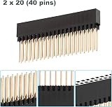 Youmile 10x 40 Pin Female Stacking Header 2x20 0.1" Pitch Tall for Raspberry Pi view 2
