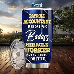 MONIZILUCKY Payroll Accountant Tumbler Stainless