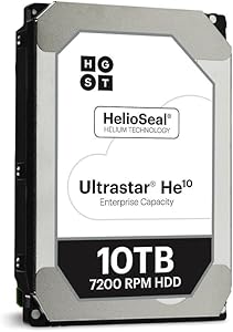 HGST Ultrastar HE10 | HUH721010AL5200 | 0F27352 | 10TB 7200 RPM SAS 12.0GB/S 256MB Cache 3.5" Inch | Instant Secure Erase | 512E | Helium Platform Enterprise Internal Bare Hard Disk Drive