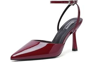 Susanny Heels for Women Stiletto Closed Pointed Toe Backless Dress Shoes High Heels Sexy Kitten Pumps Wedding Guest Party Dance Prom Dressy Comfort Shoes