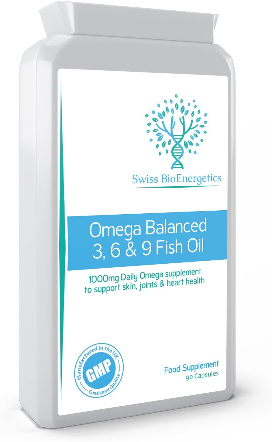 Omega Balanced 3, 6 & 9 Fish Oil 1000mg, 90 Capsules