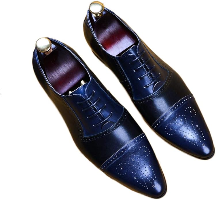 XZHFC Men's Business Shoes Highend Men's Gentleman Groom Suit Business