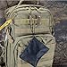 10 Pack Multipurpose D-Ring Grimlock Locking for Molle Webbing with Zippered Pouch by BOOSTEADY (Brown)