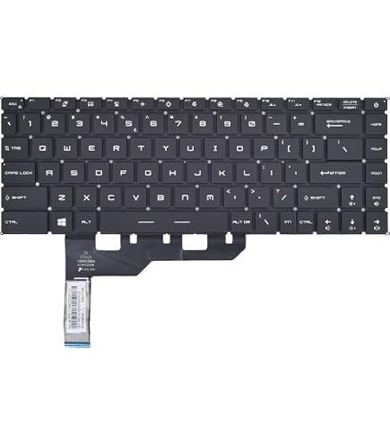 Clavier AZERTY pour MSI GS65 noir