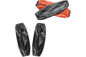 Yzurbu 2 Pairs PVC Arm Sleeves Covers, Waterproof Oilproof Sleeves Protector, Protective Arm Oversleeves with Elastic Cuffs, 