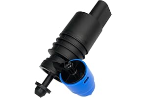 Pvotawp Windshield Washer Pump, Windshield Cleaning Fluid Pump Compatible with Volkswagen, Dodge, Chevy, Chevrolet, BMW, Replaces OEM #: 8260A021, 8260A059, 8260A082 (Blue)