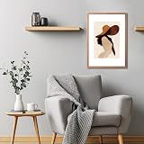 Scholar Tree Brown A2 Wooden Photo Frame with Mount for A3, Wall/Table view 2