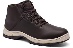 CARENURSE Mens Lightweight Hiking Boots Water Resistant Mid Ankle Work Casual Hiker Trekking Outdoor Boots Anti Slip Hiking Shoes