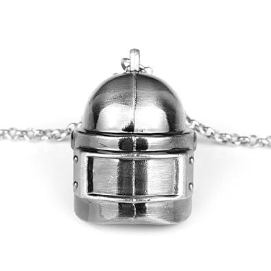 Amazon Js Pubgヘルメットネックレスコスプレ3dメタルレベル3