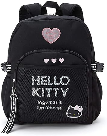 Amazon Co Jp ハローキティ キッズリュックl ハートブラック おもちゃ