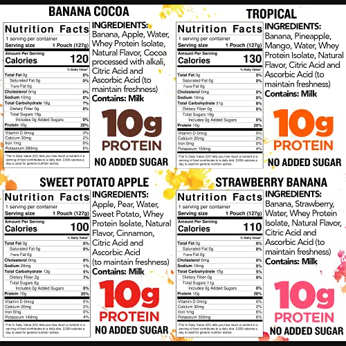 Fuel for Fire Protein Smoothie Pouch Team Sports Variety (24Pk