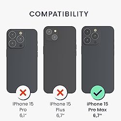 kwmobile Case Compatible with iPhone 15 Pro Max