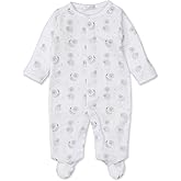 Kissy Kissy Neutral Baby Infant Night Night Lammies Print Footie