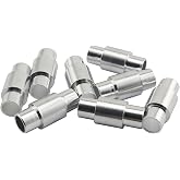 RLECS 8pcs 6mm Aluminum Long Sleeve Inline Roller Skate Wheels Replacement Spacers High Performance Scooter Skateboard Wheel Bearings