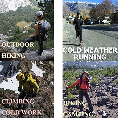 FERNIDA Electric Heated Thermal Trouser Outdoor Exercise Heating Warm Pants for Women/Men/Senior(Battery Included) (Black, M