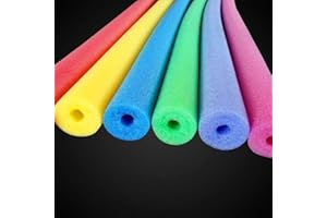 Pool Noodles, Foam Pool Noodle 2 Pcs Pool Noodles with 2 Connectors 59 Inch Hollow Foam Pool Swim Noodles Pool Noodles Bulk F