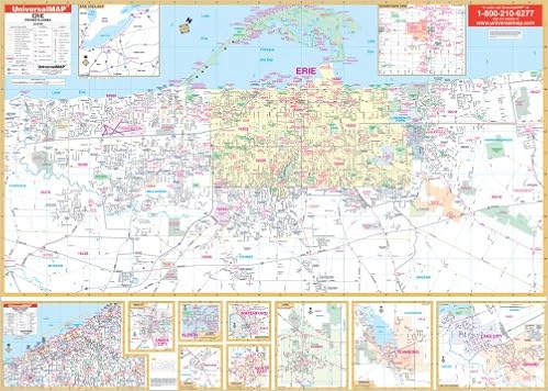 Map Of Erie Pa Erie, Pa (City Wall Maps): Kappa Map Group: 9780762511990: Amazon.com: Books