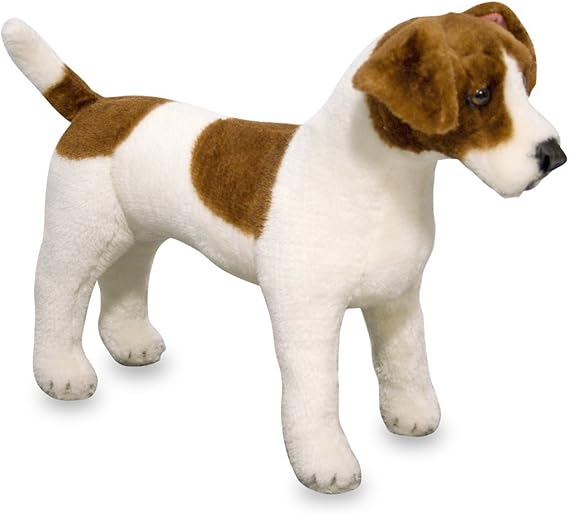 Melissa & Doug Giant Jack Russell Terrier Lifelike Stuffed Animal Dog