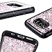 Caka Galaxy S8 Case, Galaxy S8 Glitter Case for Girls Women Luxury Fashion Bling Flowing Liquid Floating Sparkle Glitter Girly Soft TPU Black Case for Samsung Galaxy S8 (Rose Gold)